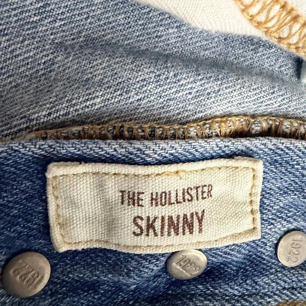 Hollister Classic Button Fly Skinny Jeans Size 32